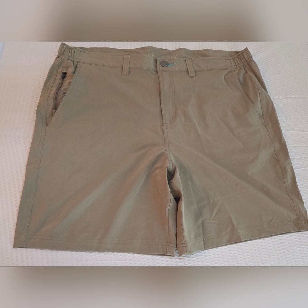 Free Fly Apparel Men's Khaki Flat Front Shorts